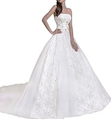 Strapless Sleeveless Beaded Lace-Up Tunic  with a Brush/Sweep Train 