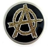 ANARCHY ANARCHIST SYMBOL SIGN PUNK ROCK NEW BELT BUCKLE