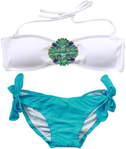 Ebuddy ® Jewely Flower Swimsuit Swimwear Bathing Suit Bikini Set Beachwear