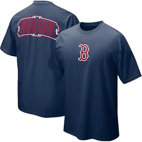 Nike Boston Red Sox Navy Blue Hanging Curve T-shirt