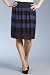 Petite Portfolio Ombre Print Knee Length Pencil Skirt