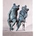 Frog Lovers on Bench