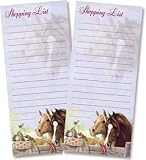 Leanin  Tree Horse Shopping List Magnetic List Pad - Package of 2 list pads