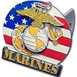 US Marines 3-D Logo Trailer Hitch Cover - NCAA College Athletics Fan Shop Sports Team Merchandise