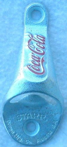 Coca Cola Starr Embossed Metal Wall Mount Bottle Opener