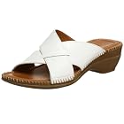 Naturalizer Women's Scan Open-toe Leather Slide Sandal
