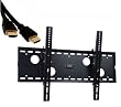 VideoSecu C83 tilt wall mounts for SHARP plasma LCD TV flat panel monitor 37 40 42 45 46 52 60 62 inch LC376DU LC37AD1E LC37AD5E LC40C37U LC42A63M LC42BT10U LC45GD5E LC46D64U LC52D64 LC60C46U LC62C42U HDTV with free 7ft HDMI cable Built in bubble leveler