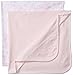 Little Me Baby Girls' Sweet Lovebirds 2 Pack Cotton Receiving Blankets