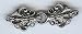 Solid Pewter "Laila" Cloak or Cape Clasp