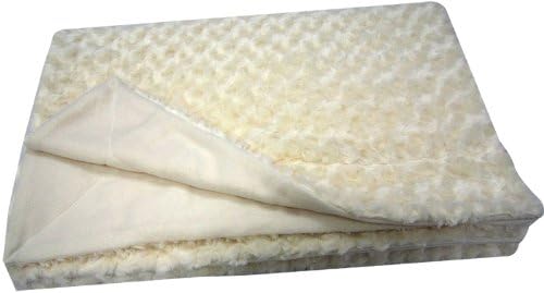 Premium Connection 290-FAUXW Roberto Amee Sculpted Ivory Faux Fur Blanket