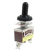 SODIAL(R)AC 250V 15A ON/OFF/ON瞬間的なSPDTトグルスイッチ防水ブーツ