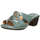  : Clarks Women's Tobago Slide Sandal,Teal,5.5 M