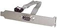 StarTech.com 9-Inch 9-Pin Serial Male to 10-Pin Motherboard Header Slot Plate Adapter (PLATE9M)