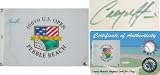 Casey Martin Signed 2000 Pebble Beach US Open Flag - Casey Martin Golf Sports Memorabilia