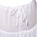Edress Girls' 3 Hoops Petticoat Full Slip Flower Girl Crinoline Skirt (White, Large)