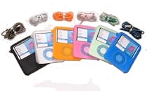 KMS - SET OF 6 SILICONE 3G SKINS CASES & COLOR HAND STRAPS FOR NEW APPLE iPOD NANO 3G 3RD GENERATION (BLACK, BLUE, WHITE, PINK, ORANGE AND NEW GREEN) BRAND NEW BOX SET