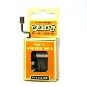  WHAT A WONDERFUL WORLD MUSIC BOX by Kikkerland