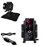 Nokia 7900 Prism Auto Bean Bag Dash Holder with Car Charger - Uses Gomadic TipExchange