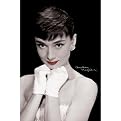 Unframed Posters - Audrey Hepburn "With her Red Lips" (24 x 36")