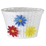 Avenir Flower Bike Basket (White, Medium)