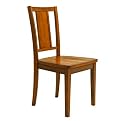 Coutnry Style Side Chair In Antique Oak Finish