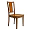 Coutnry Style Side Chair In Antique Oak Finish