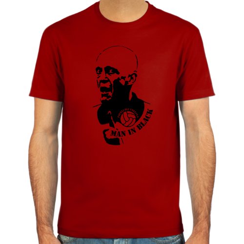 T-Shirt Pierluigi Collina ::: Farbauswahl: skyblue, sand, weiß oder deepred ::: Größen: S-XL ::: Fußball-Kult