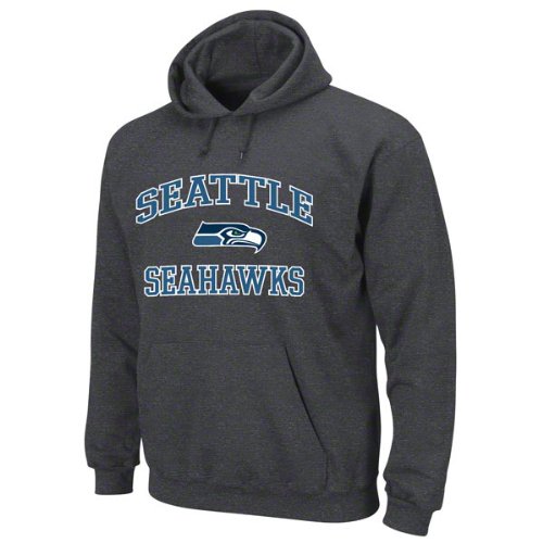 Seattle Seahawks Charcoal Heart and Soul II Hooded Sweatshirt
