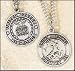 St. Michael the Archangel & Air Force Pewter Medal with Chain, Armed Forces, US Military, Antiqued Lead-Free Pewter -- .875" Dia