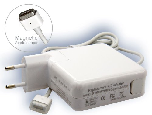 60W Adaptateur chargeur secteur AC Adapter pour ordinateur portable Apple, MagSafe MacBook. De e-port24®
