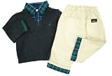 Infant Nautica 2 Piece Outfit - Sweater and Pants Navy 12/18 Months Image