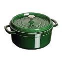Staub 1102285 Cocotte / Bräter rund 22 cm, basilikumgrün