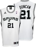 Tim Duncan Jersey: adidas White Replica #21 San Antonio Spurs Jersey - XX-Large