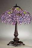 Wisteria Design Tiffany Table Lamp with Bronze base