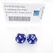 Blue Translucent Dice with White Numbers D12 Aprox 16mm (5/8in) Pack of 2 Wondertrail