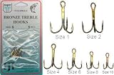 Dolphin Bronze Treble Hooks 6 Pk. - Size 1