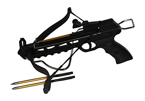Rogue River Tactical 80lbs 80 Pound Pistol Crossbow with Arrow Holder w/15 Cross Bow Bolts Arrows