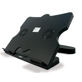 Laptop Stand and Cooling Pad (Dual-Fan Extra Quiet) - Black