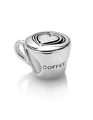 Chuvora Sterling Silver Love Coffee Cup Bead Charm Fits Pandora Bracelet