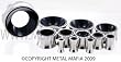 DOUBLE FLARE STEEL TUNNELS WITH HEMATITE INLAY TDFHMIN0 -0G