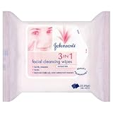Johnsons 3-in-1 Normal Facial Cleansing Wipes - 25-Pack