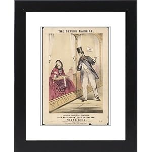 Sewing Machine Girl Framed Prints