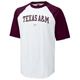 Nike Texas A&M Aggies White Classic Raglan T-shirt