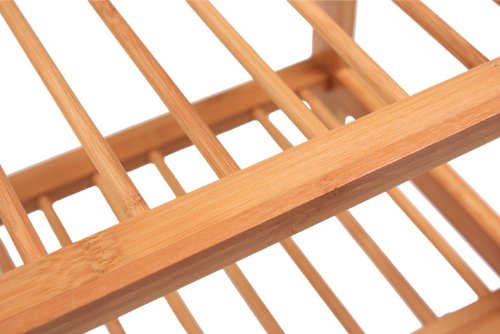 Étagère rangement chaussure en bambou, 4 étages, range botte, FSR07