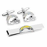 San Diego Chargers Cufflinks and Tie Bar Gift Set