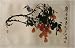 Chinese Brush Painting - Magpie with Lychee "Heir and Happiness" hand painted watercolor on rice paper