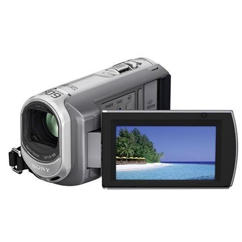 Sony DCR-SX50E SD-Camcorder (Memory Stick, 60-fach optischer Zoom, 16 GB interner Speicher, 6,9 cm (2,7 Zoll) Display, Bildstabilisator, Touchscreen) silber