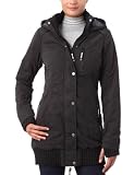 Bench Damen Parka mit Kapuze RAZZER, black, S