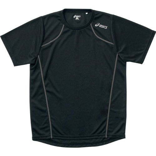 アシックス ランニングTシャツ XX318N 半袖 ブラック/ブラック ユニセックス