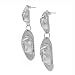 Sterling Silver Two Dangling Cowboy Hat Earrings